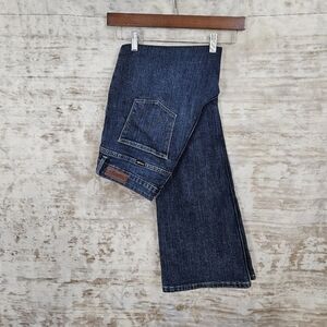 Wrangler 8 x 32 High Rise Fierce Flare Jeans Denim Dark Wash